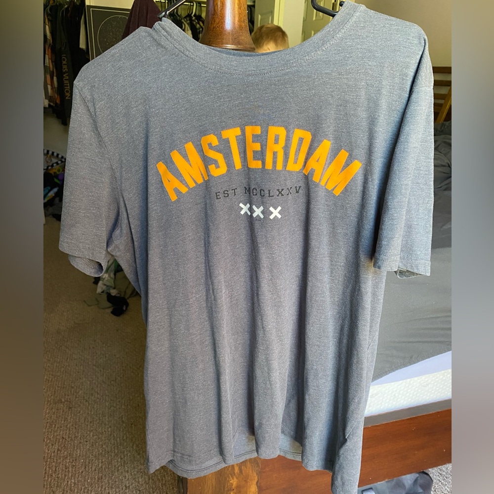 Gray Amsterdam Graphic T-Shirt